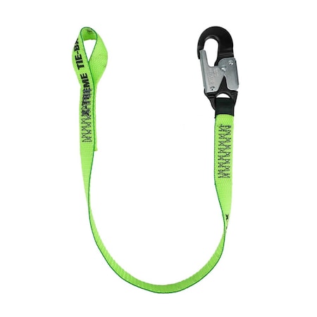 Safewaze 37in Tie-Back Leg: SL, Alu Snap Hook 021-5279